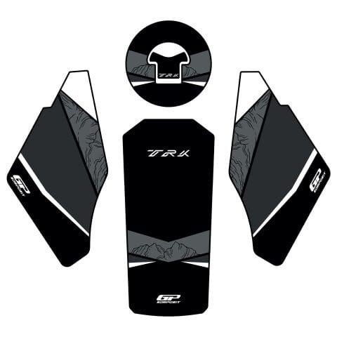 GP Kompozit Benelli TRK 502 / 502X 2018-2024 Uyumlu Tank Pad Siyah