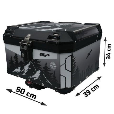 GP Kompozit DSN05 Universal 45 lt Desenli Alüminyum Motosiklet Çantası