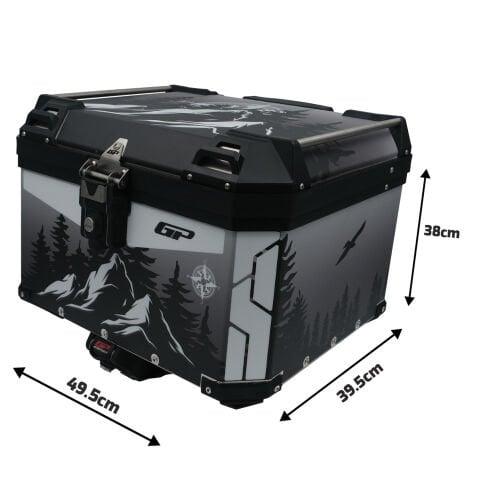 GP Kompozit DSN05 Universal 57 lt Desenli Alüminyum Motosiklet Çantası